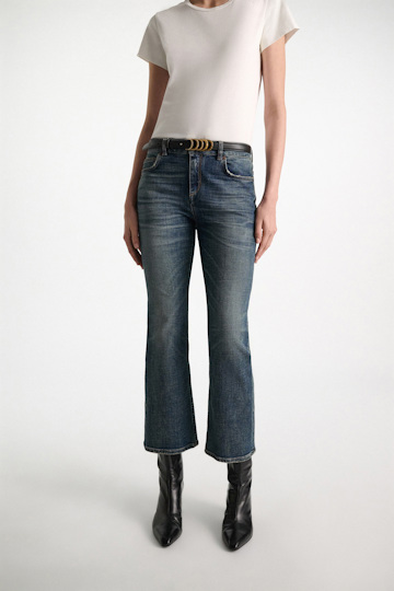 Dorothee Schumacher Cropped flared jeans vintage blue