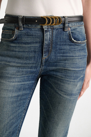 Dorothee Schumacher Cropped flared jeans vintage blue