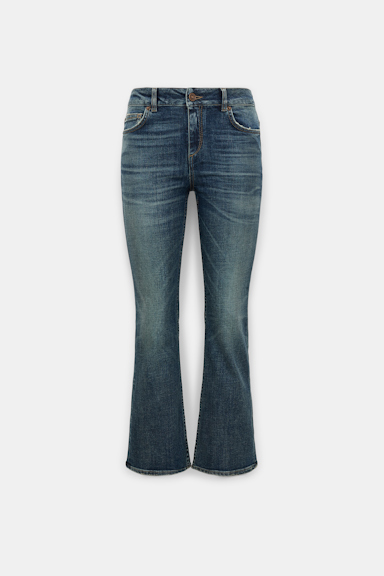 Dorothee Schumacher Cropped flared jeans vintage blue