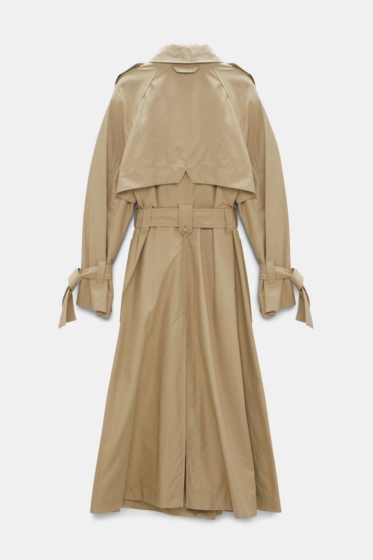 Dorothee Schumacher Trenchcoat aus Technostoff khaki beige