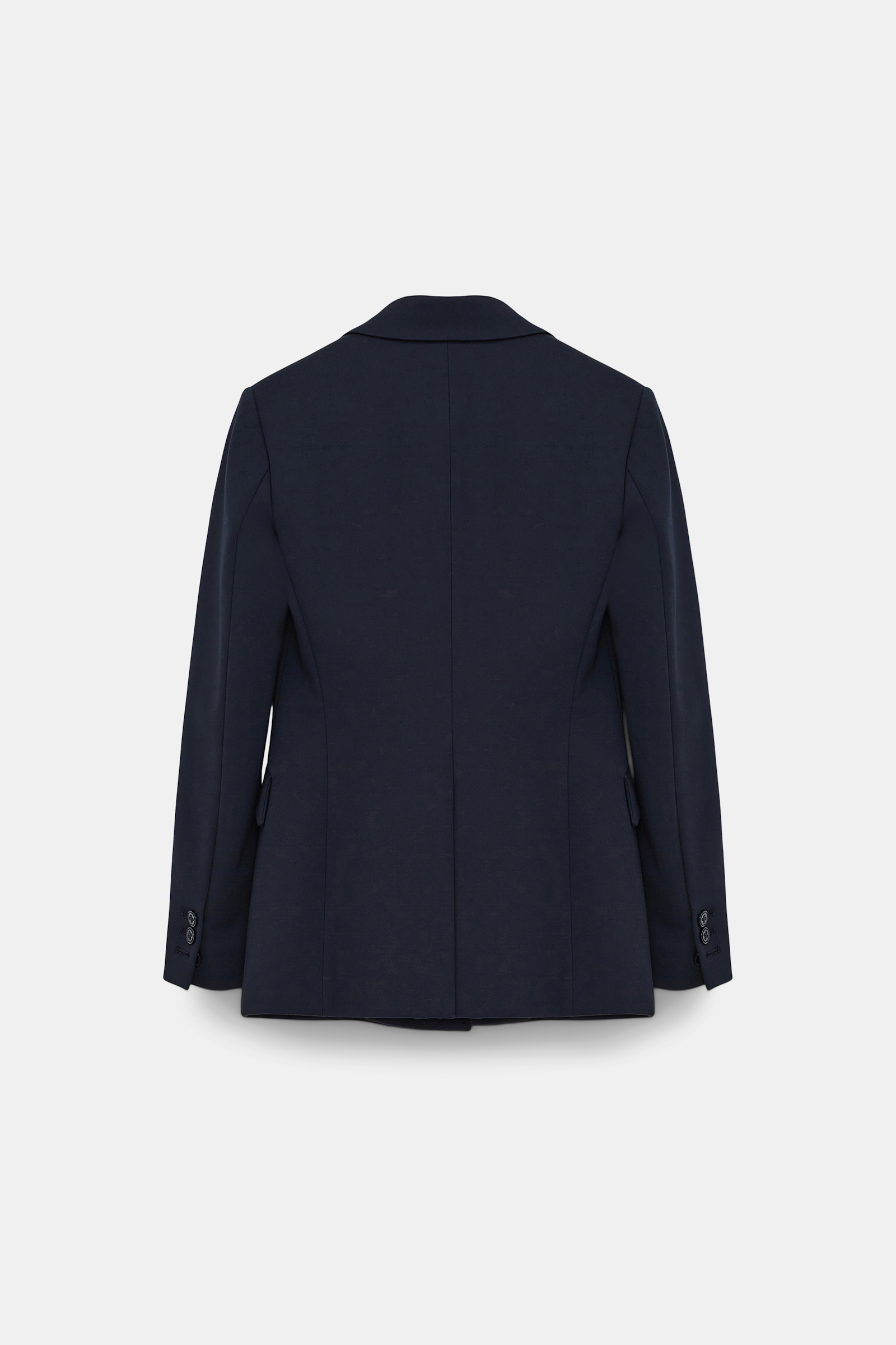 Dorothee Schumacher Doppelreihiger Blazer aus Punto Milano dark navy
