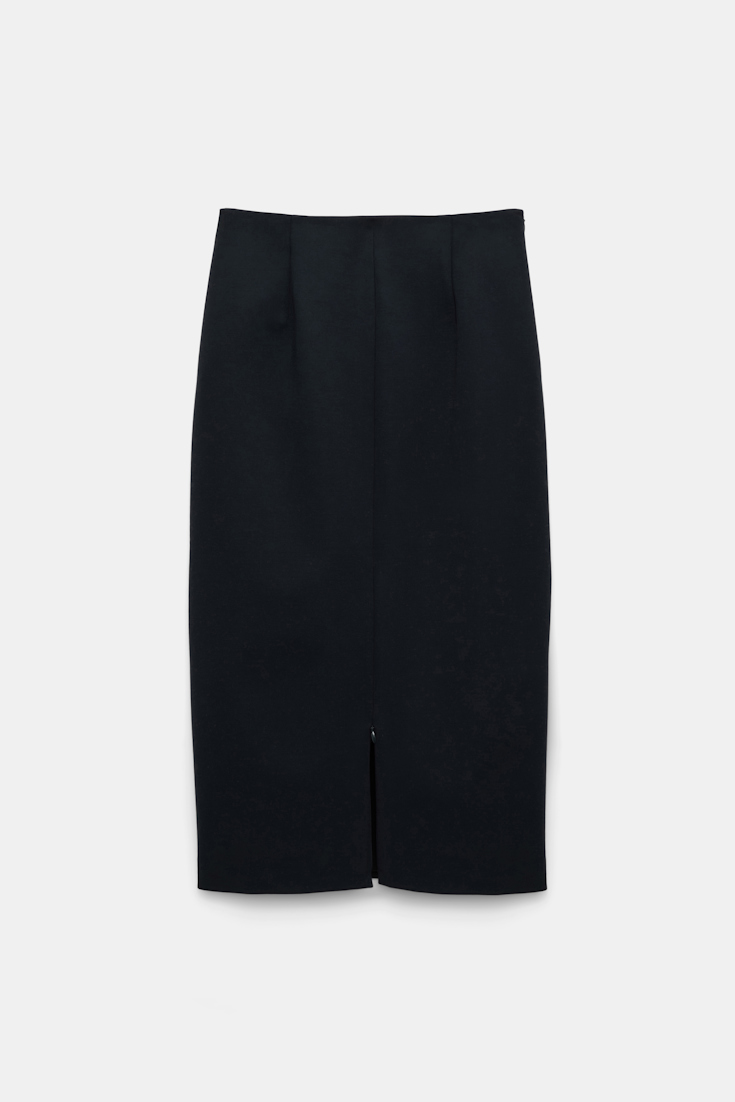 Dorothee Schumacher Pencil skirt in Punto Milano dark navy
