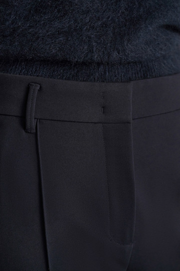 Dorothee Schumacher Flared pants in Punto Milano dark navy