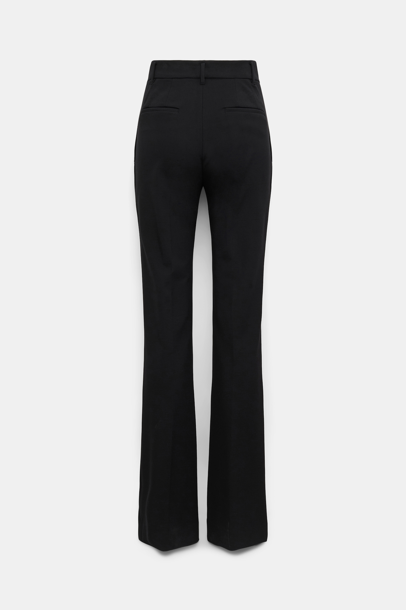 Dorothee Schumacher Hose mit ausgestelltem Bein aus Punto Milano pure black