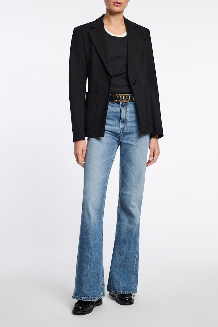 Dorothee Schumacher Einreihiger Punto Milano Blazer pure black