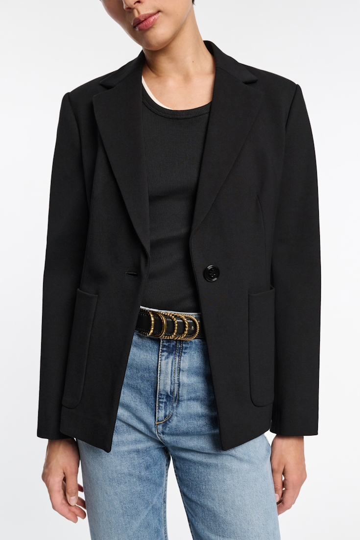 Dorothee Schumacher Einreihiger Punto Milano Blazer pure black