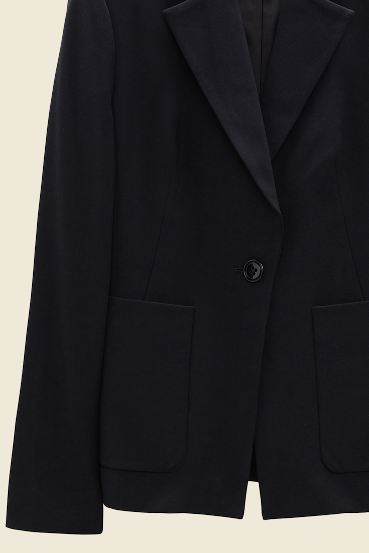 Dorothee Schumacher Einreihiger Punto Milano Blazer pure black