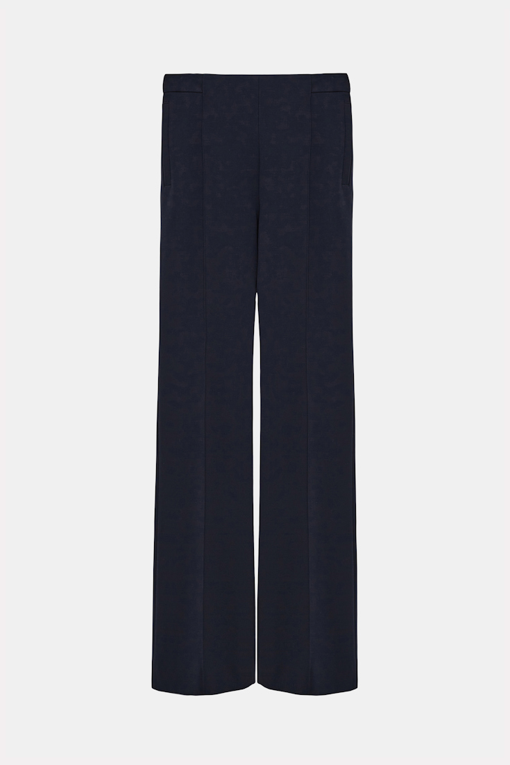 Dorothee Schumacher Punto Milano Hose mit Kickflare dark navy