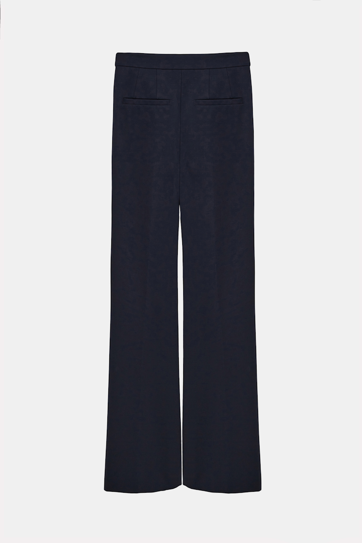 Dorothee Schumacher Punto Milano Hose mit Kickflare dark navy