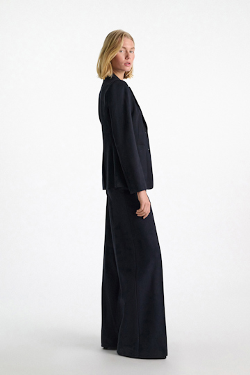 Dorothee Schumacher Wide leg pants in Punto Milano dark navy