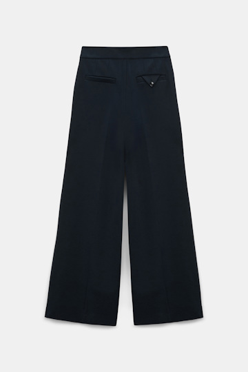 Dorothee Schumacher Wide leg pants in Punto Milano dark navy
