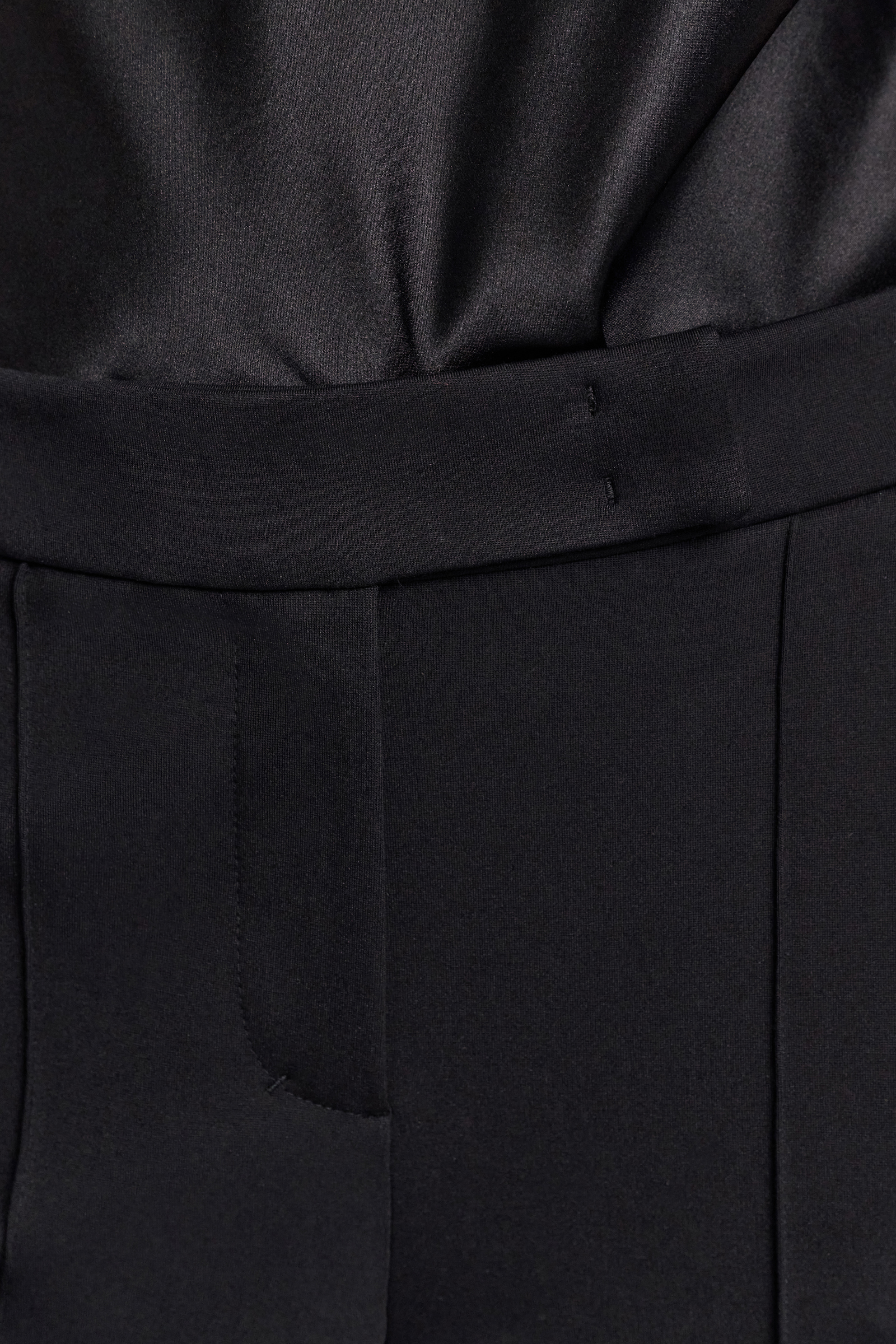 Dorothee Schumacher Hose mit weitem Bein aus Punto Milano pure black