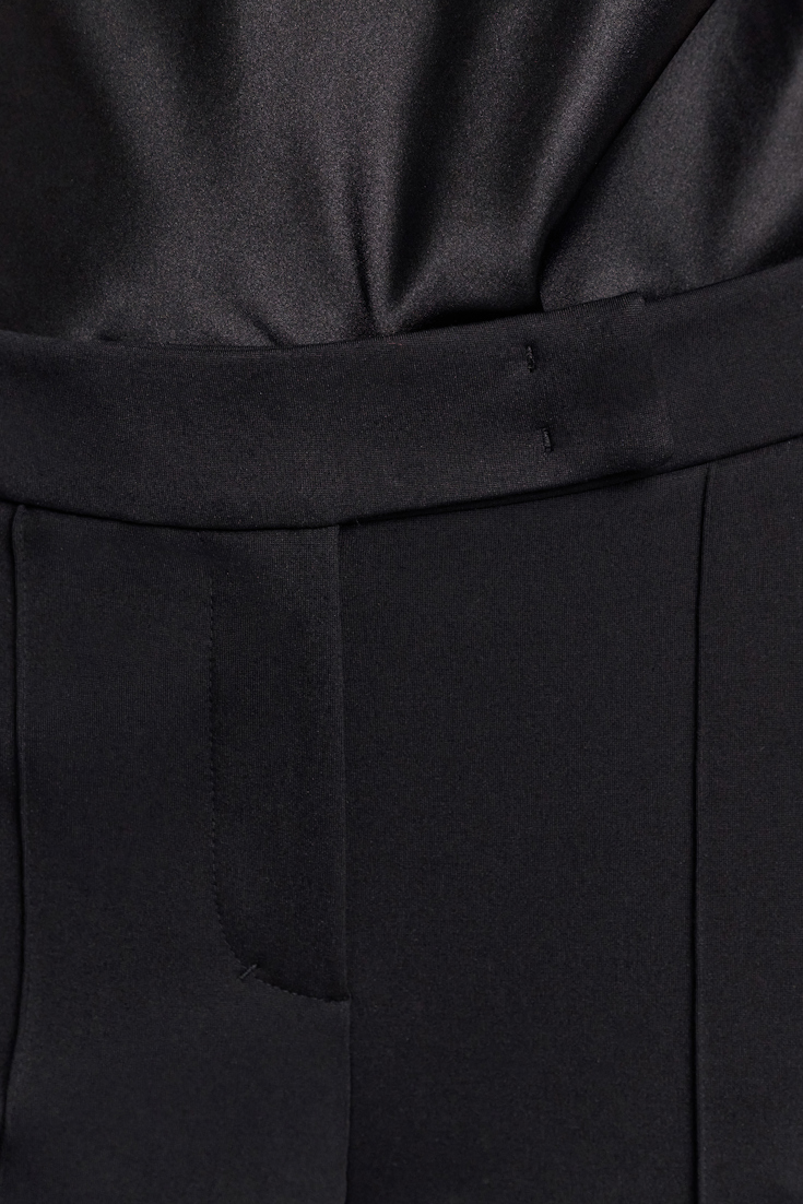 Dorothee Schumacher Hose mit weitem Bein aus Punto Milano pure black