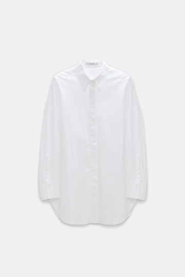 Dorothee Schumacher Lange Hemdbluse aus Popeline pure white