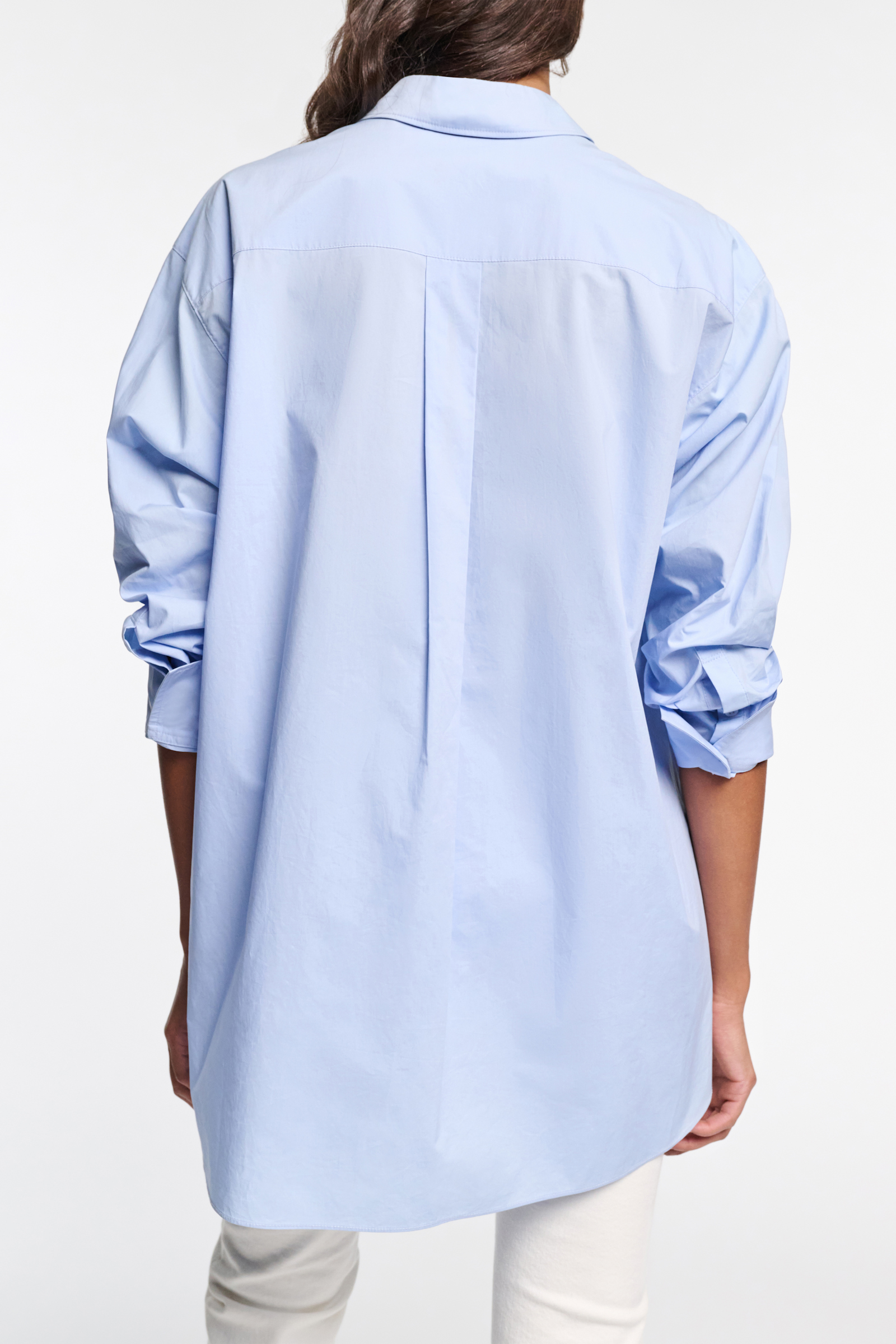 Dorothee Schumacher Lange Hemdbluse aus Popeline soft blue