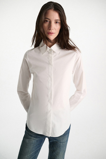 Dorothee Schumacher Cotton-poplin blouse pure white