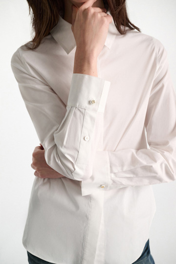 Dorothee Schumacher Cotton-poplin blouse pure white