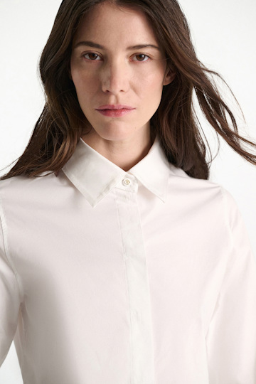 Dorothee Schumacher Cotton-poplin blouse pure white