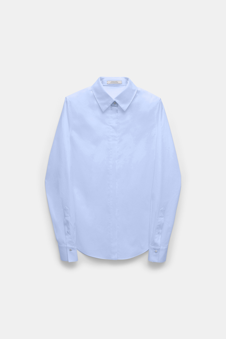 Dorothee Schumacher Cotton-poplin blouse ice sky