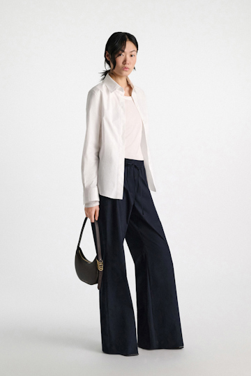 Dorothee Schumacher Cotton-poplin pants dark navy