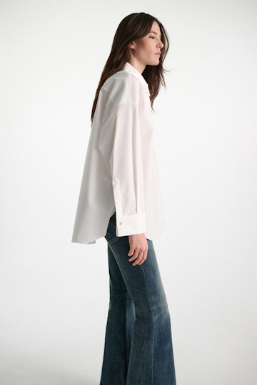 Dorothee Schumacher Oversized cotton-poplin shirt pure white