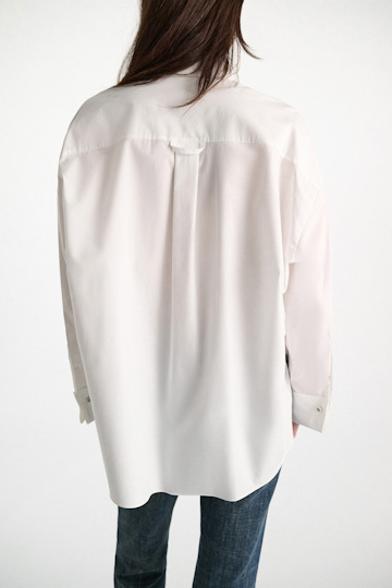 Dorothee Schumacher Oversized cotton-poplin shirt pure white