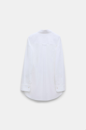 Dorothee Schumacher Oversized cotton-poplin shirt pure white