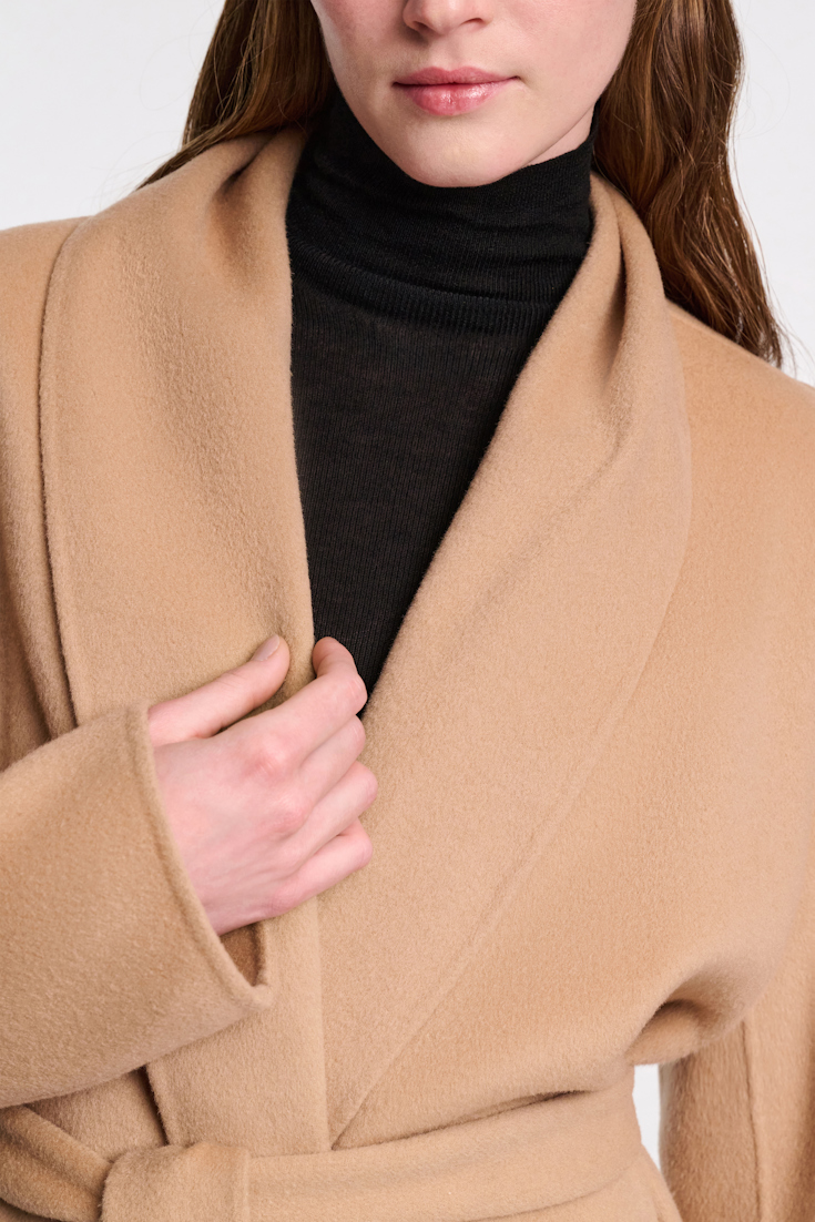 Dorothee Schumacher Doubleface Jacke mit Schalkragen soft camel