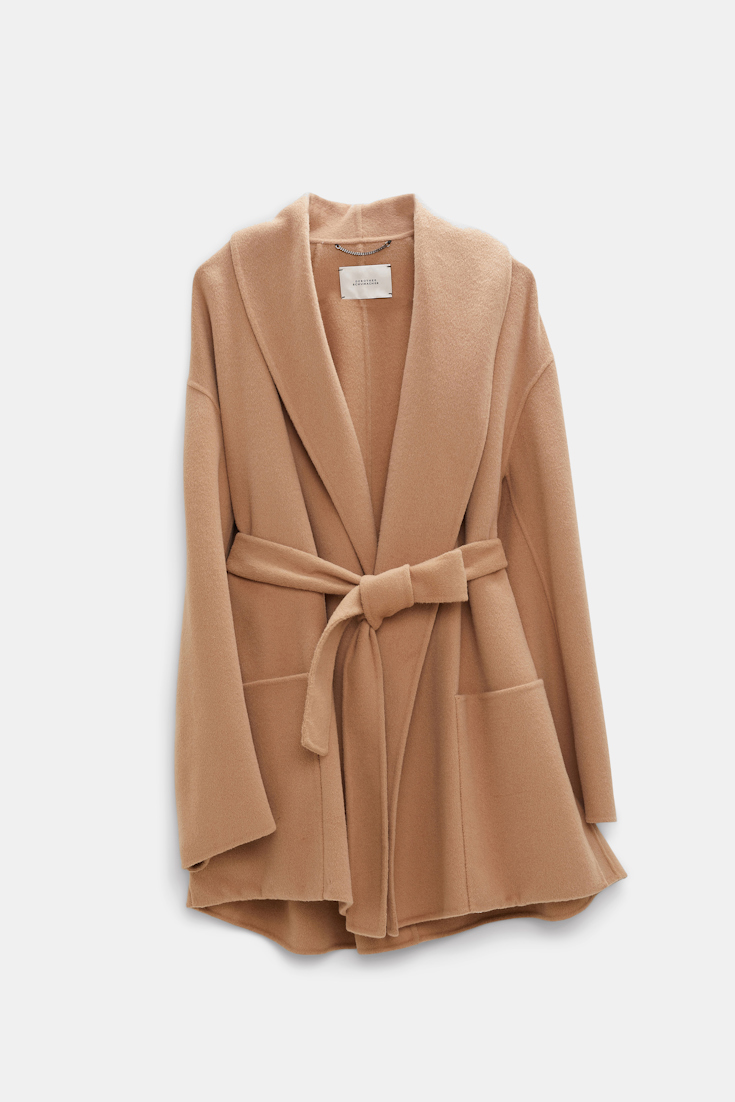 Dorothee Schumacher Doubleface Jacke mit Schalkragen soft camel
