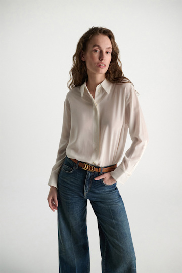 Dorothee Schumacher Silk blouse camellia white