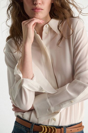 Dorothee Schumacher Silk blouse camellia white
