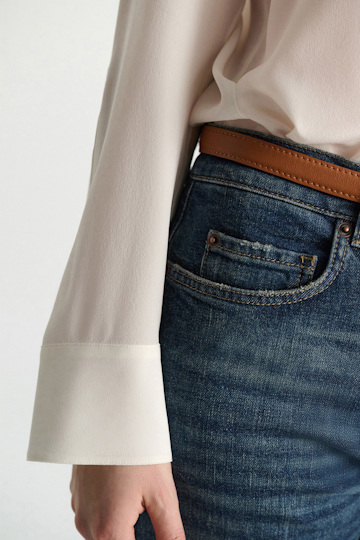 Dorothee Schumacher Silk blouse camellia white