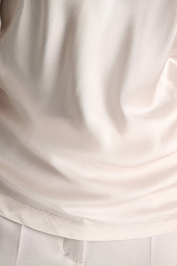 Dorothee Schumacher Stretch silk-satin V-neck camisole natural white