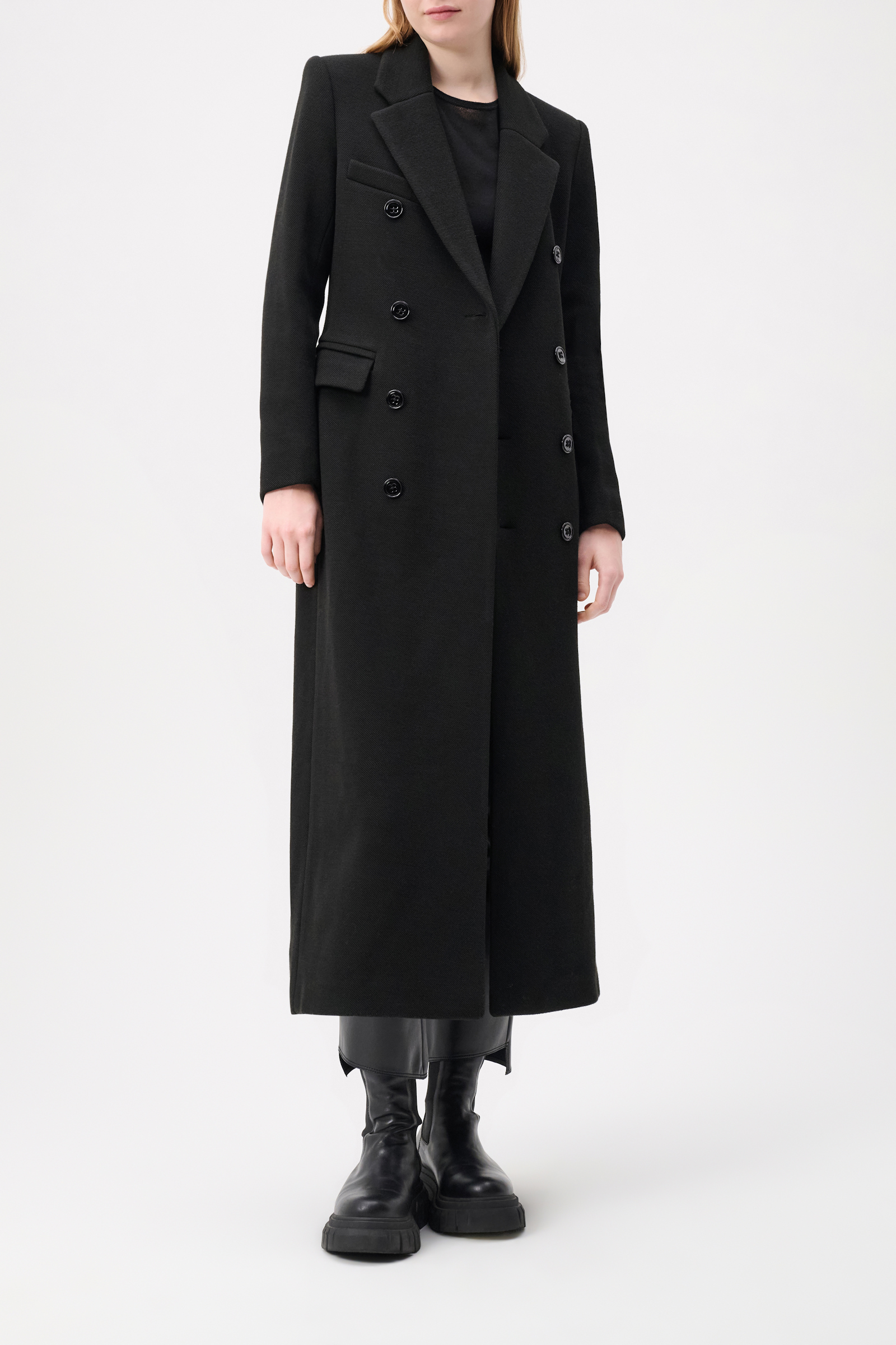 Dorothee Schumacher Leather Chelsea boots with chunky lug soles pure black