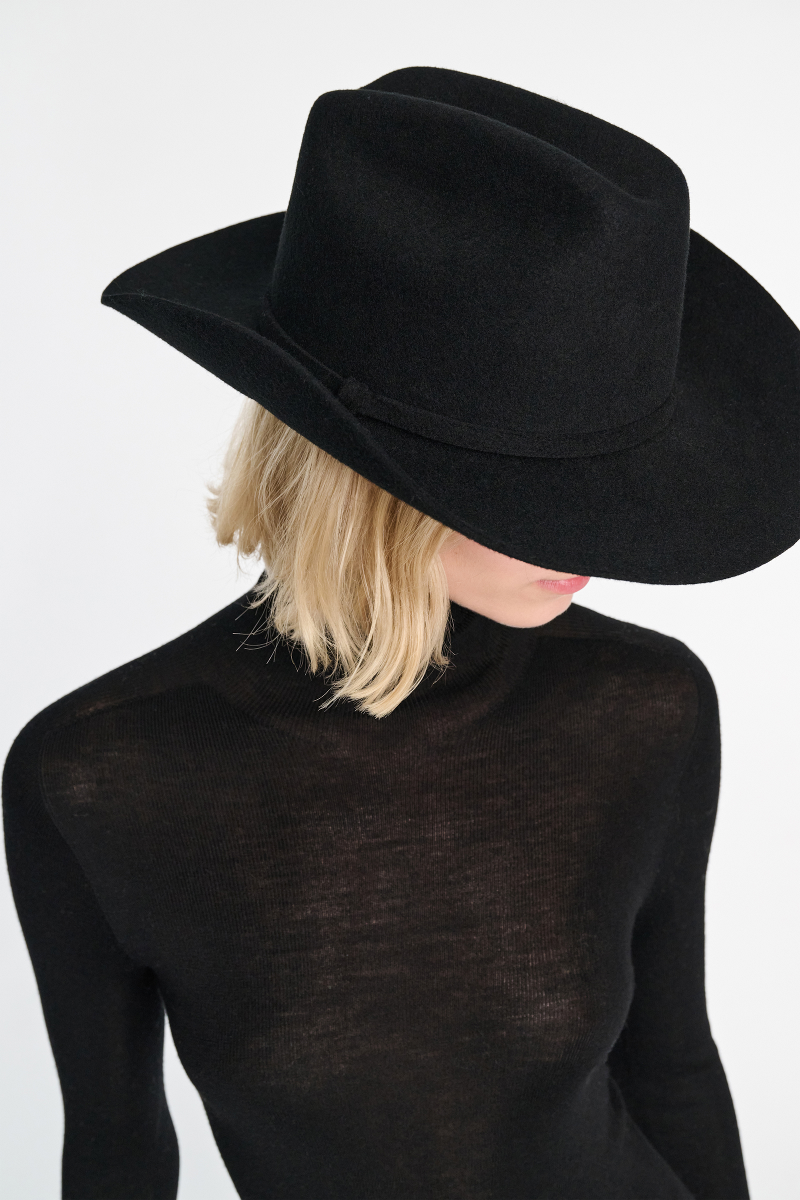 Dorothee Schumacher Hut aus Wollfilz pure black