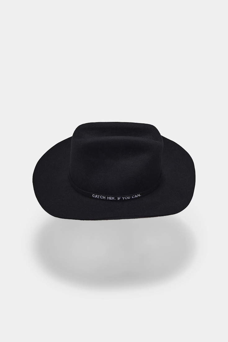 Dorothee Schumacher Hut aus Wollfilz pure black